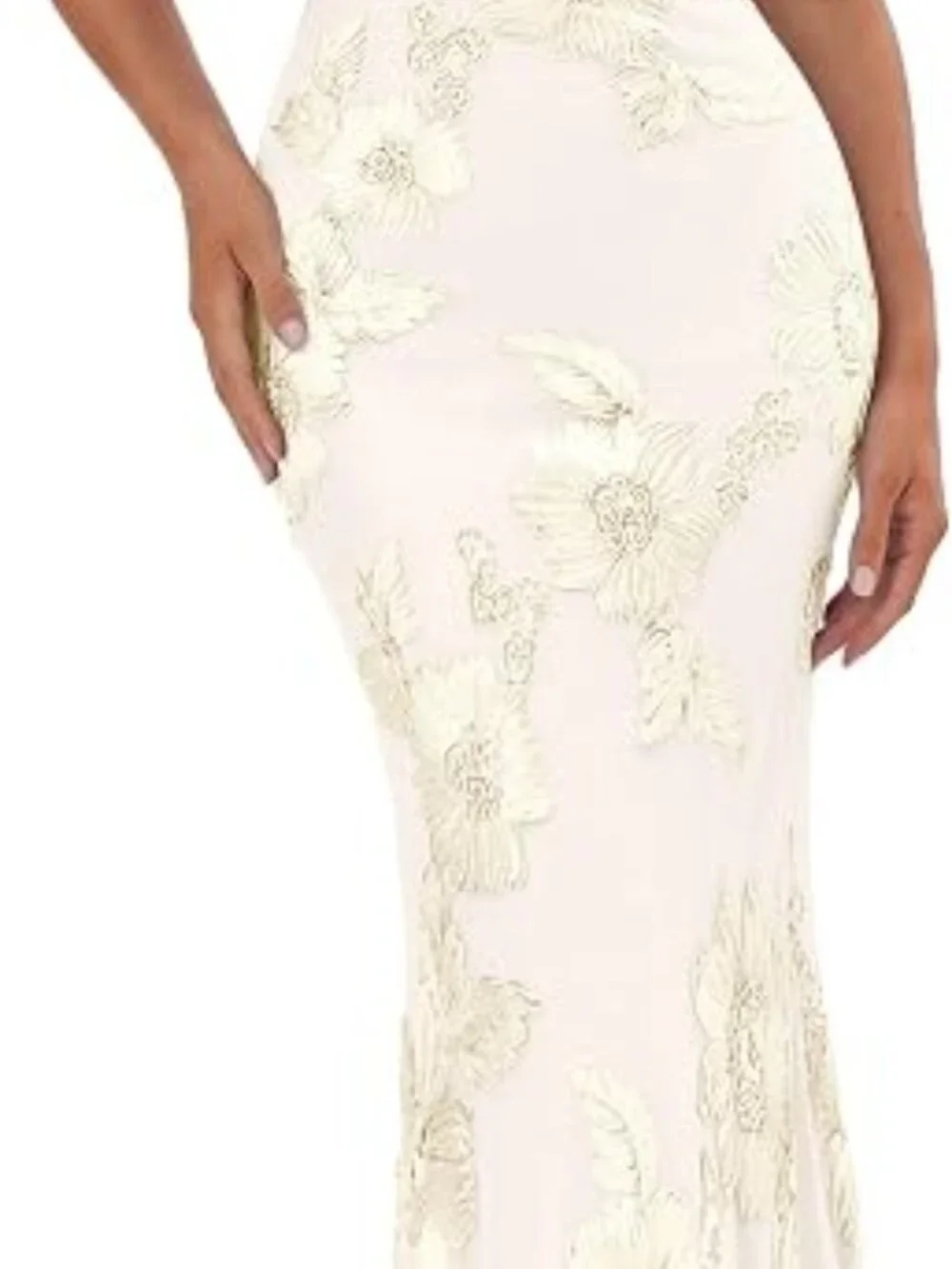 Floral Midi Bodycon Tube Dress - NWT - M - Picture 3 of 5